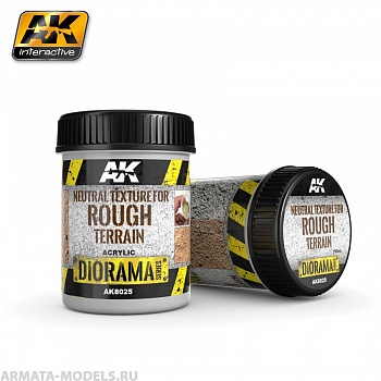 AK-8025 Текстурная паста NEUTRAL TEXTURE FOR ROUGH TERRAINS - 250ml - Base product (Acrylic)