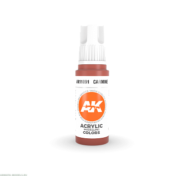AK11091 Краска акриловая Carmine 17ml