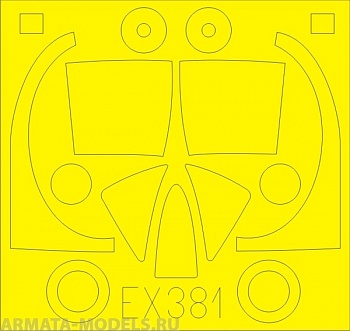 EX381ED  Окрасочная маска T-28D for Roden 1/48