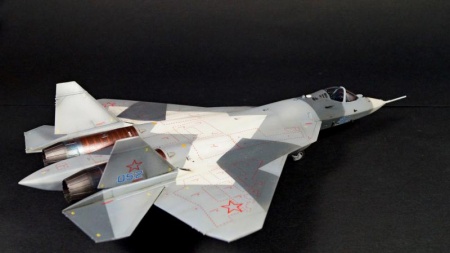 72036 Истребитель ВКС России 5-го поколения ПАК ФА Т-50 ARK model