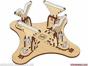 STP-01-mini Стапель для моделей самолётов (монопланы) - mini 250x250