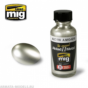AMIG8216 Ammo Mig Металлик серии Alclad II Золотистый Титан ALC118 GOLD TITANIUM