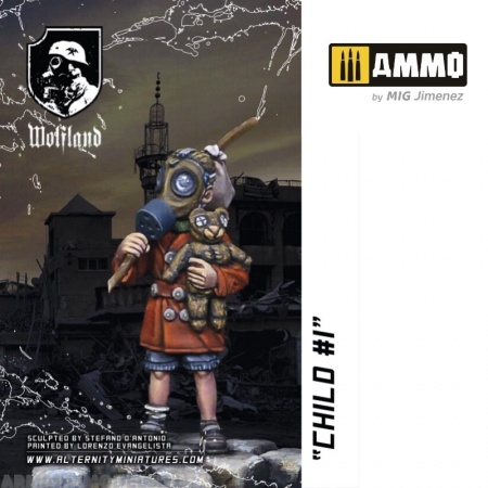 MR-AM55 Миниатюра Wolfland Child 1 Alternity Miniatures