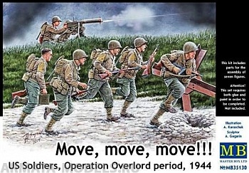 MB35130 Вперед, вперед, вперед!!! Американские солдаты, операция Оверлорд, 1944
