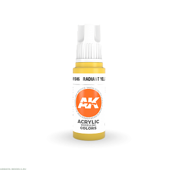AK11046 Краска акриловая Radiant Yellow 17ml