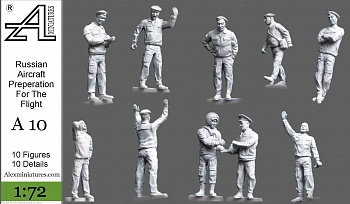 А10 Российские авиационные техники.  Подготовка к полетам, 1:72