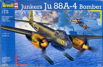 04672 Самолет Бомбардировщик Юнкерс Ю-88 A-4 Bomber, 2-ая МВ, немецкий