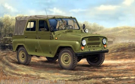 02327P Автомобиль  УАЗ-469 Trumpeter